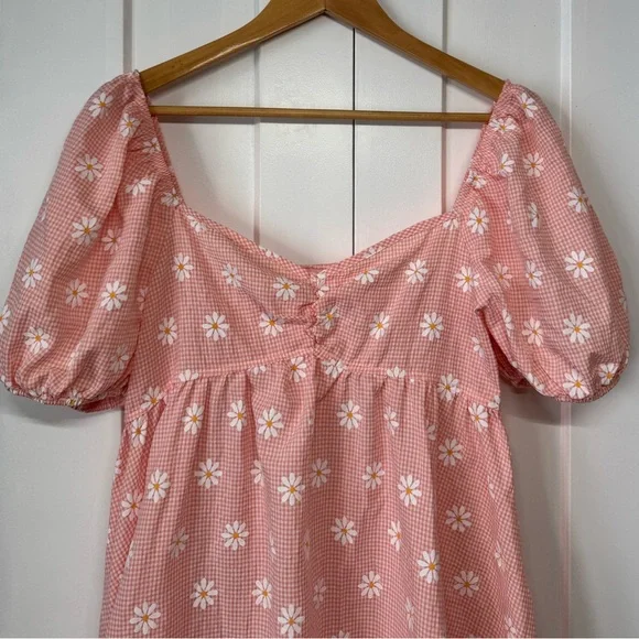 New Shein Floral Milkmaid Mini Dress - Picture 5 of 6